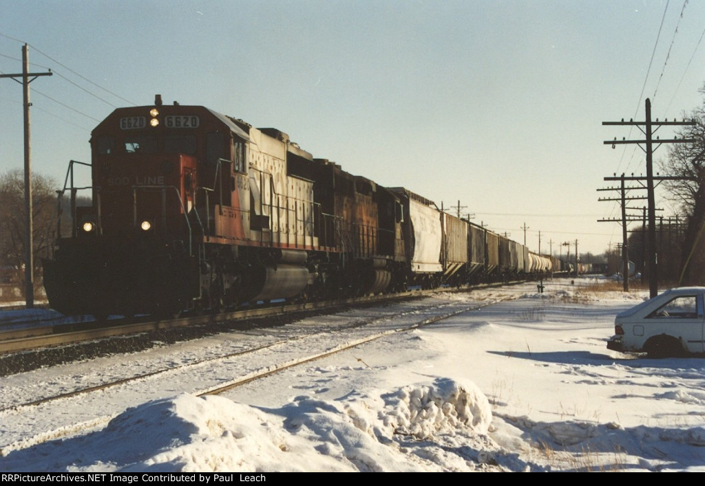 Westbound grain train